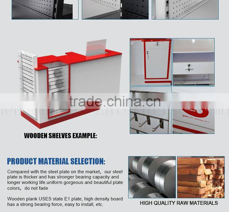 Top Quality Diversity Layer Board Supermarket Shelf With Punch Panel