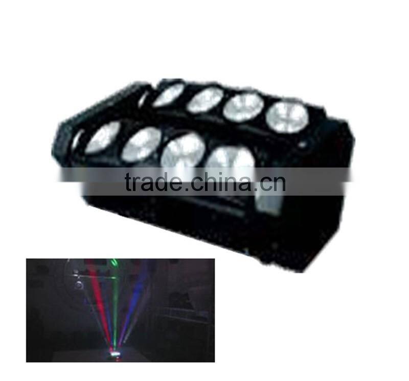 LED Spider Moving Head Light, Source: 9*10-Watt RGBW LEDs