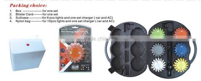 16 led Magnet blue Road Hand Signal Power Flare