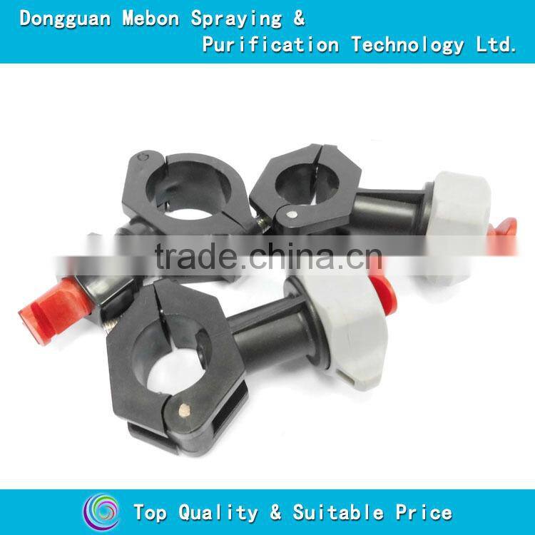 Quick detachable toggle clamp flat fan jet nozzle