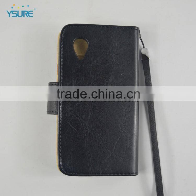 superior black leather wallet flip case for lg nexus 5