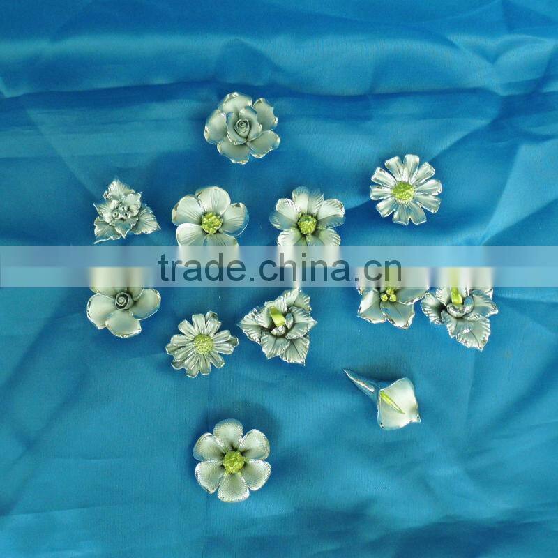 porcelain silver calla flower