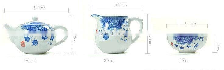 Hot selling ceramic cheap chinese porcelain tea set