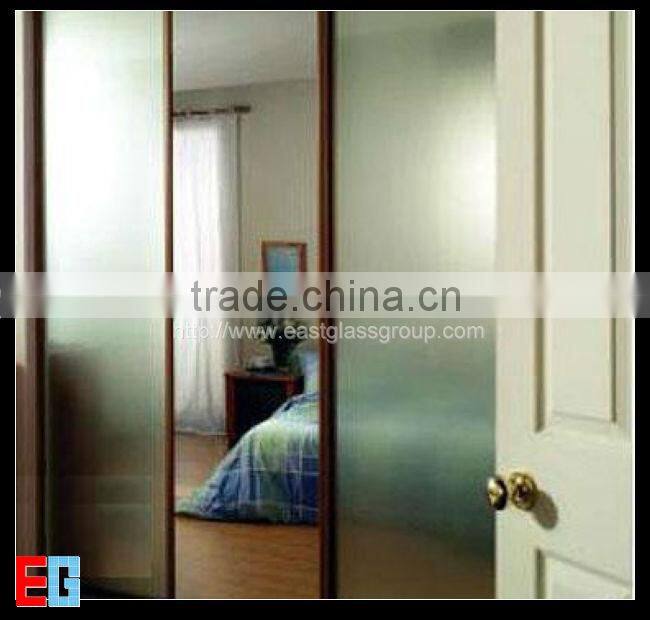 3-12mm acid etched glass for office enclosures