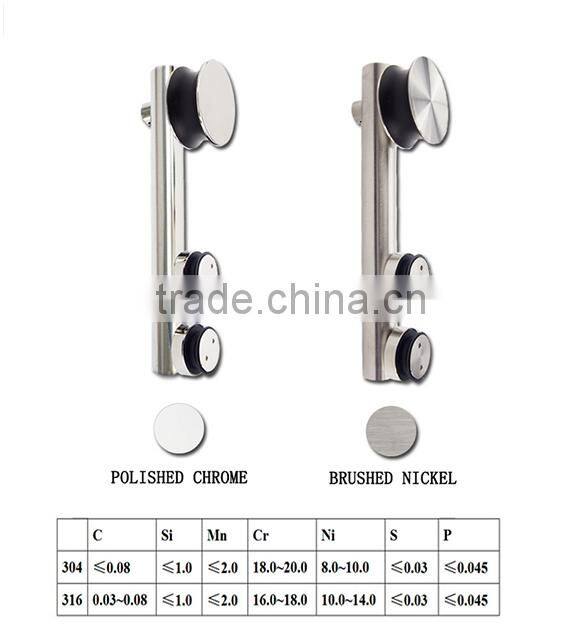 2016 decorative hardware dealers Stainless Steel Glass Shower Door Accessories