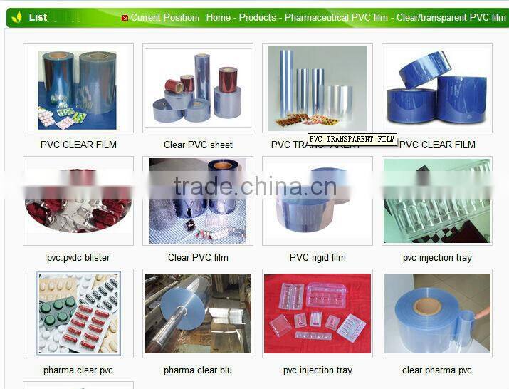 rigid pvc film for folding box