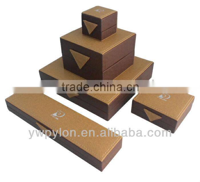 Faux leather jewelry box