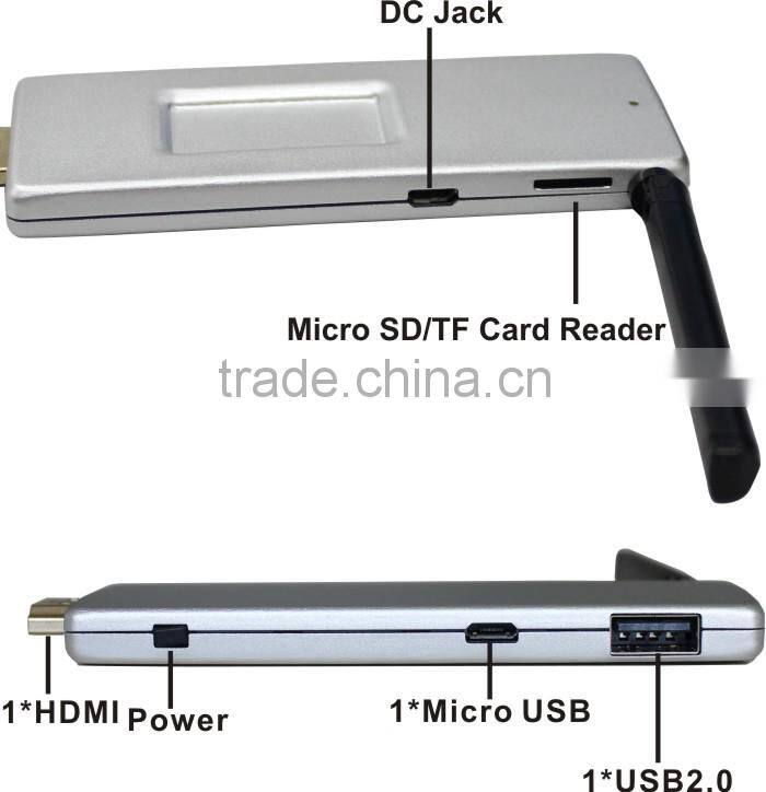 Ultra tiny pc stick, mini pc, tv stick with embeded windows 10 system, wifi, USB bluetooth 4.0, 2gb ddr3l 32gb flash hdmi