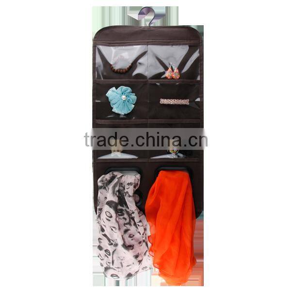 Home decorative wall amounted hanging tie scarf organizer