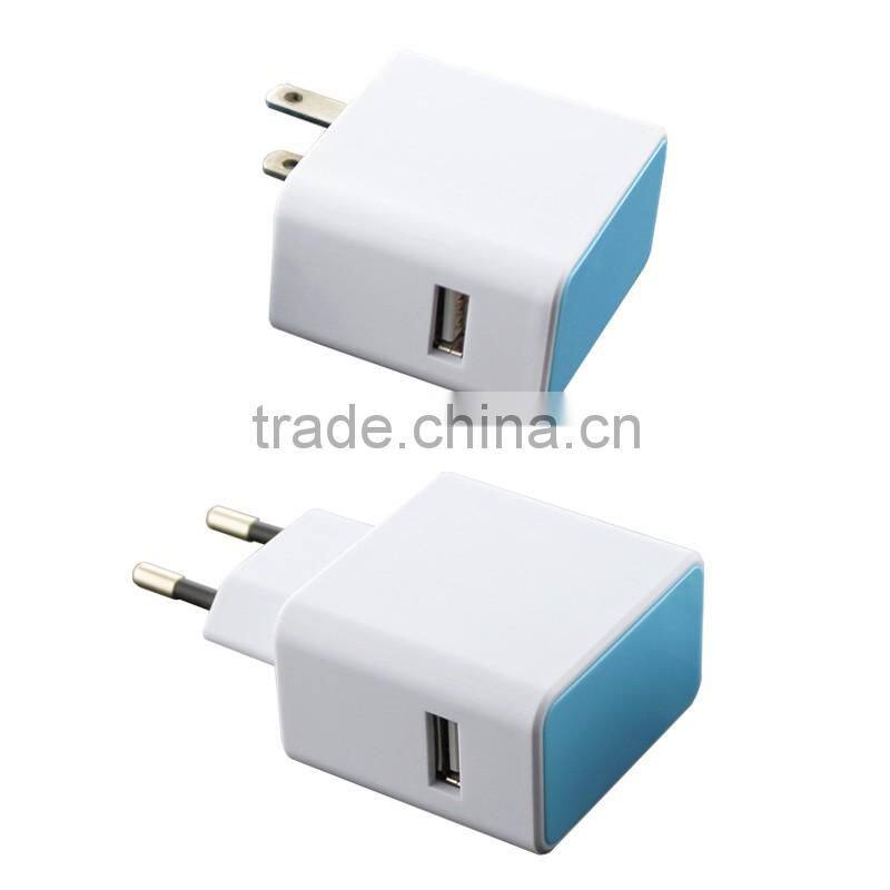 5V 1A Europe type high speed charging 2 pin Morocco USB charger