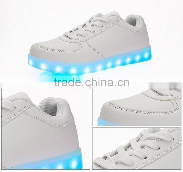 Latest and hottest 2016 Sport Shoes New Arrival Seven Kinds Of Color LED Light Shoes
