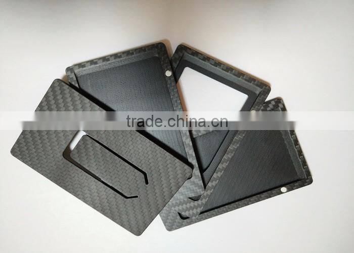 RFID function carbon fiber wallet hard carbon fiber card holder