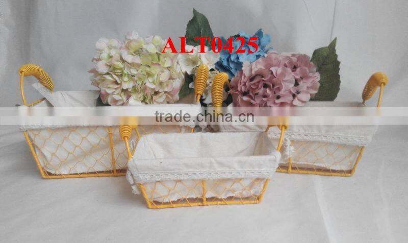 high quality decorative wire basket for storage