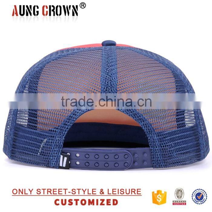 100% cotton mesh cap/cool trucker caps/flat brim trucker caps