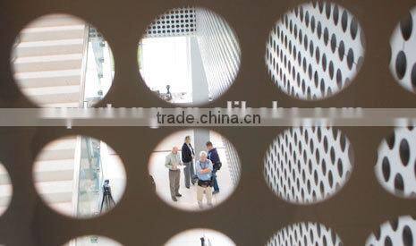 Round perforated metal mesh For Architectural Facade Cladding