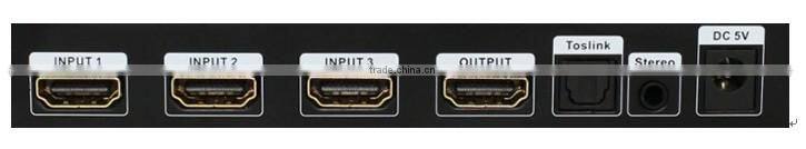 Hot sale 3 by 1 HDMI Switcher with ARC, HDMI 1.4
