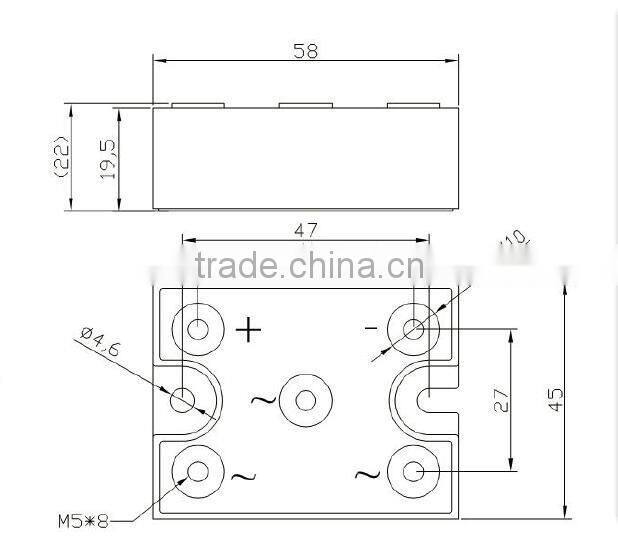 M50100TB1600 Three-phase Rectifier Bridge Modules MDS100
