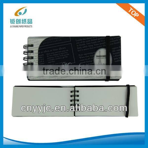 cardboard spiral notebook