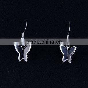 earrings with butterfly drop for wholesale