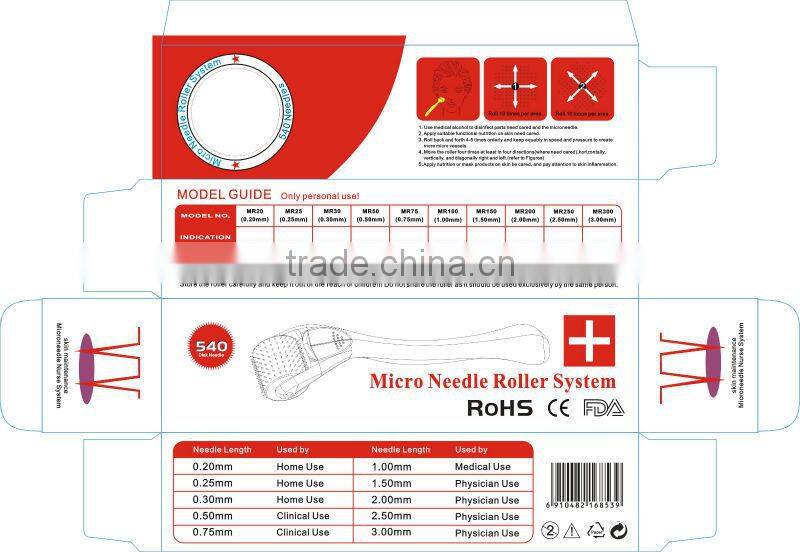 No side effects micro needles Derma Roller for women
