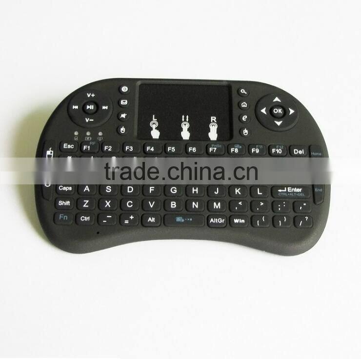 Mini Wireless Keyboard 2.4ghz English Air Mouse Keyboard Touchpad Remote Control For Android TV Box Notebook Tablet PC