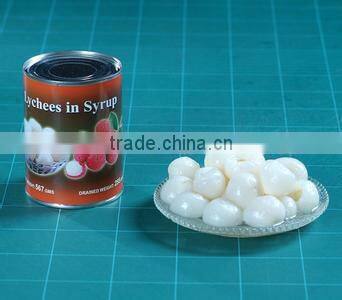 Canned fruit Canned lychee in syrup