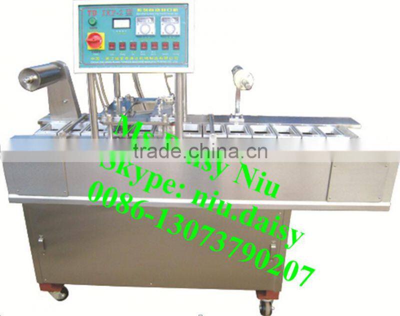 vacuum food packing machine/meat tray packaging machine/seafood tray packing machine