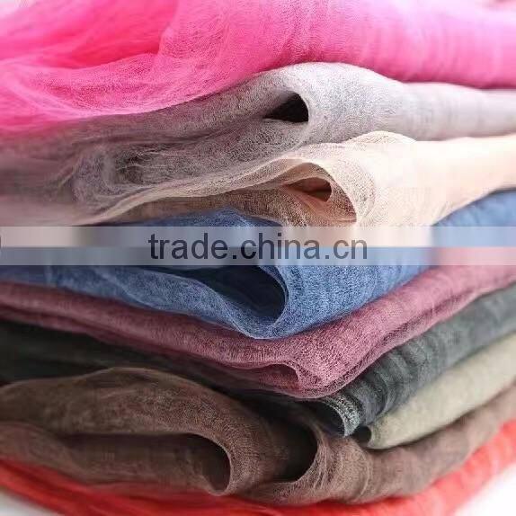 New Products Lady Fashionable silk muslim square scarf