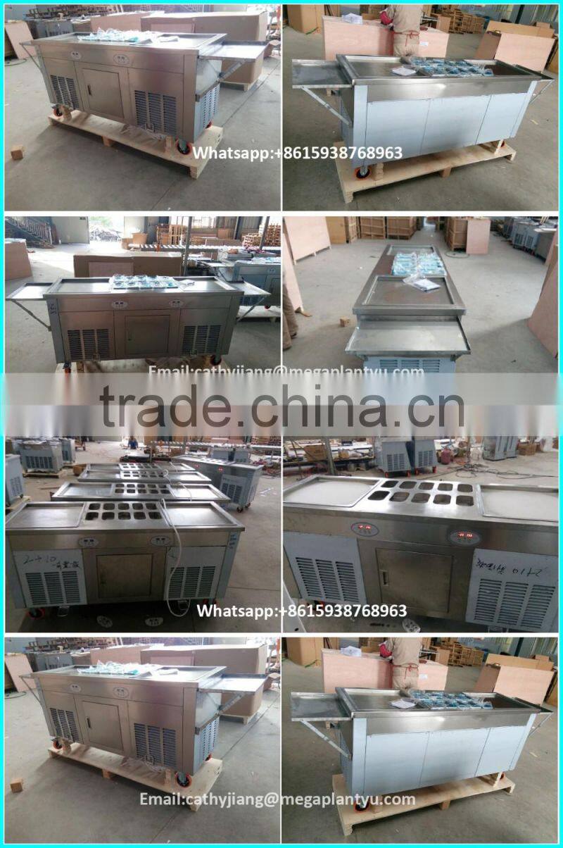 rolled pan fried ice cream machine