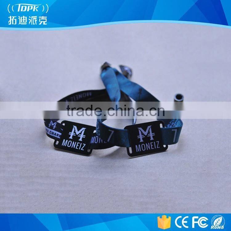 2016 Newest big events NFC wristband with fabric strap NTAG 213 chip