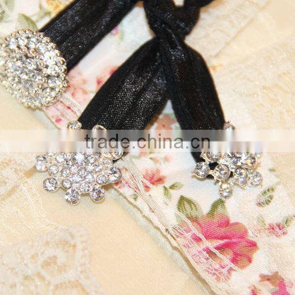 handed tied human hair weft/cute hair ties/one handed hair tie