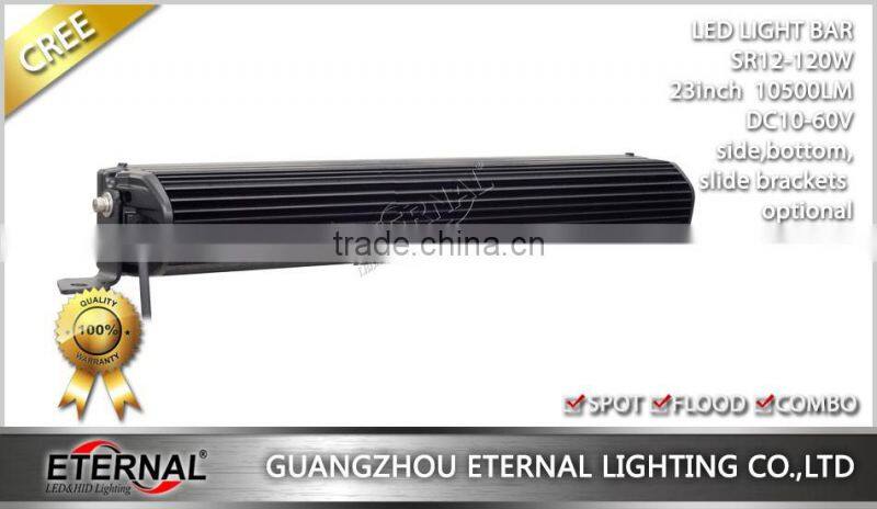 120W high power heavy duty equipment working light bar construction mining truck loader excavator logging machinery lamp