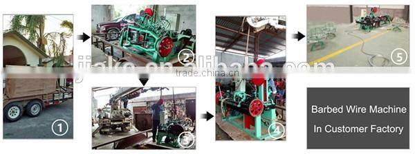 single barbed wire machine