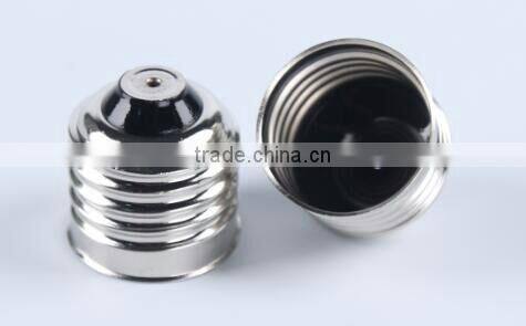Edison Screw Nickel Plated Brass Soldering Lamp Base E27 Lampholders Brass-Nickel Soldering Base with CE SGS