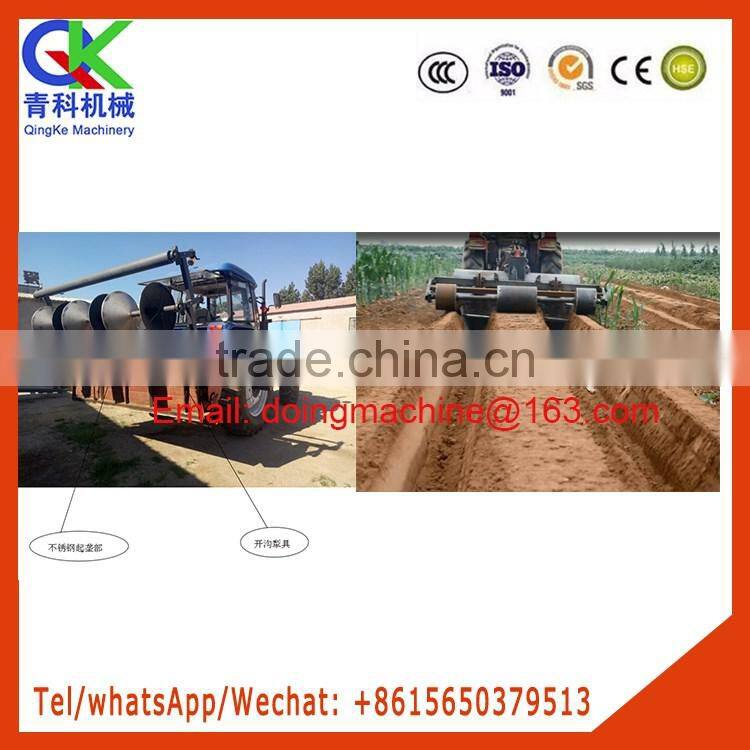 2row/3 row scallion trenching machine and ridging equipment