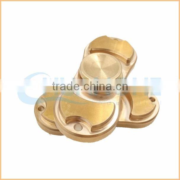 Copper Fidgets Hand Spinner copper material two finger gyro For Autism