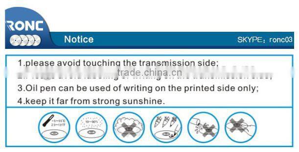 Blue ray disc recordable 25gb memory storage for vedio /audio / fiels /films