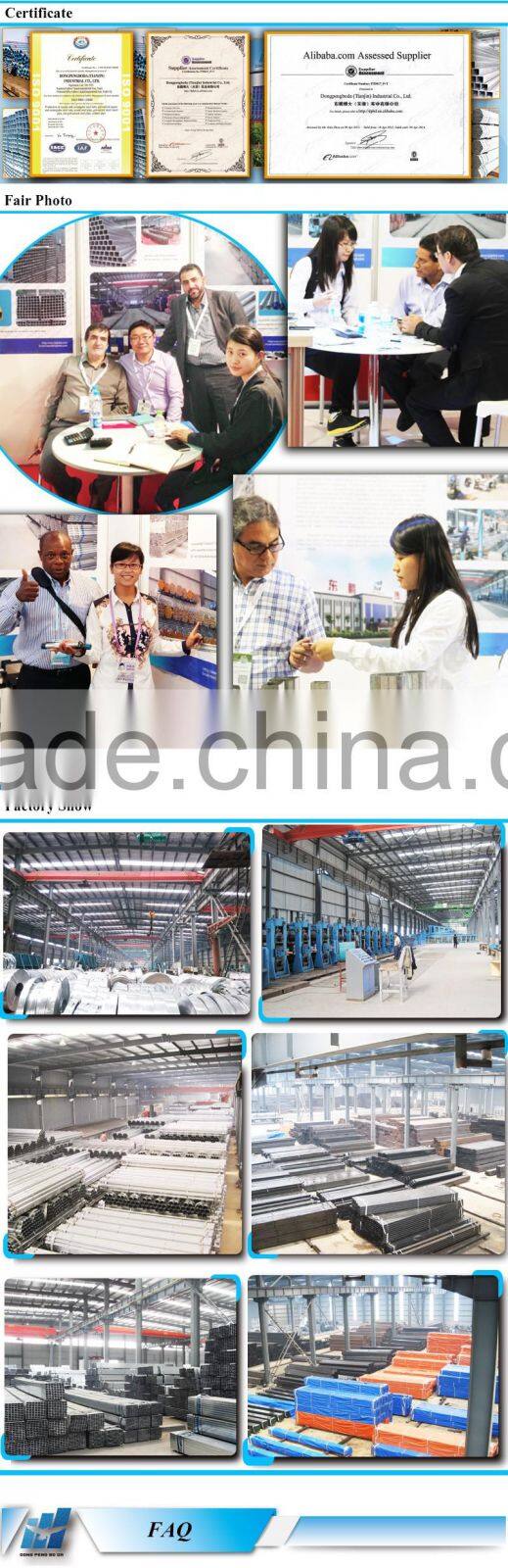 erw carbon pre galvanized square steel tubing gi Pipe 50X50