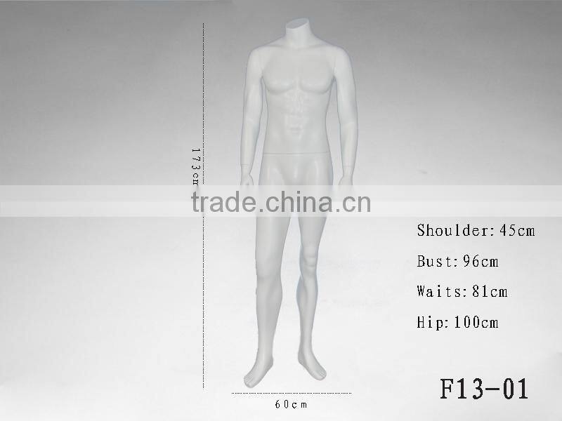 Standing headless mannequin dummy men for sale F13-01