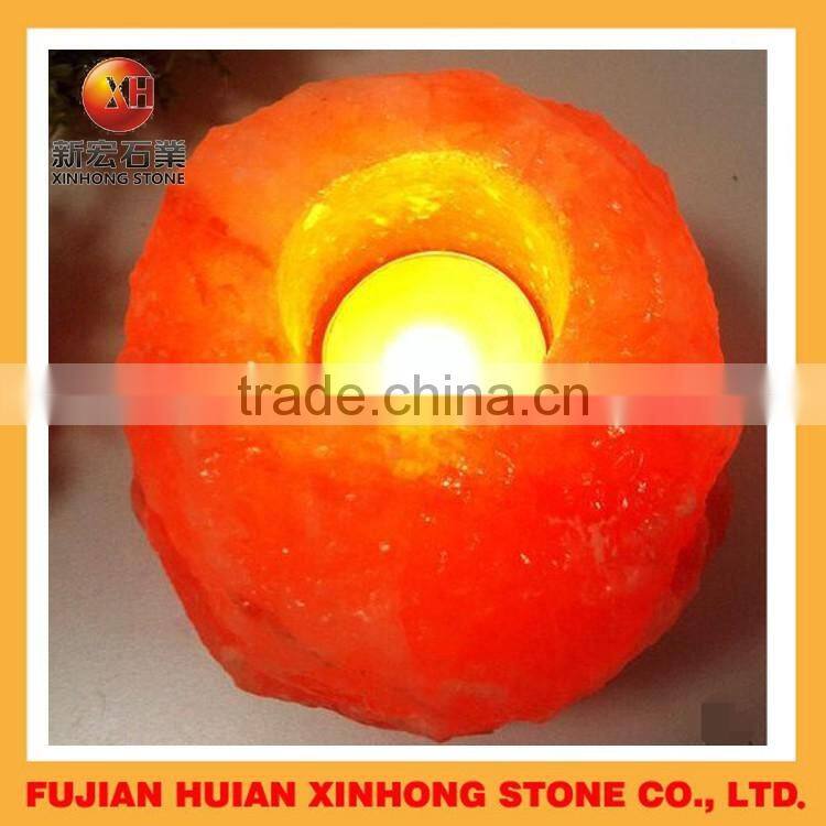 himalayan rock salt crystal stone lamp for home decoration