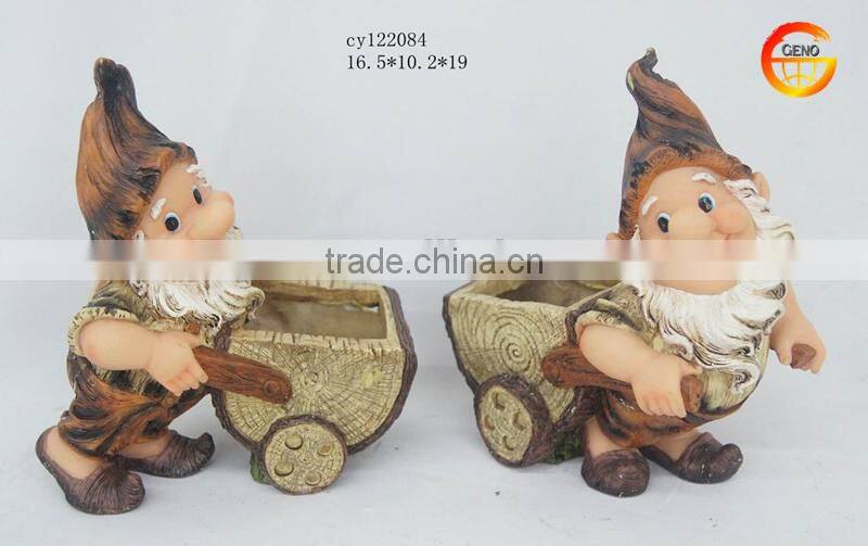 Hot selling resin cute gnome set of 2