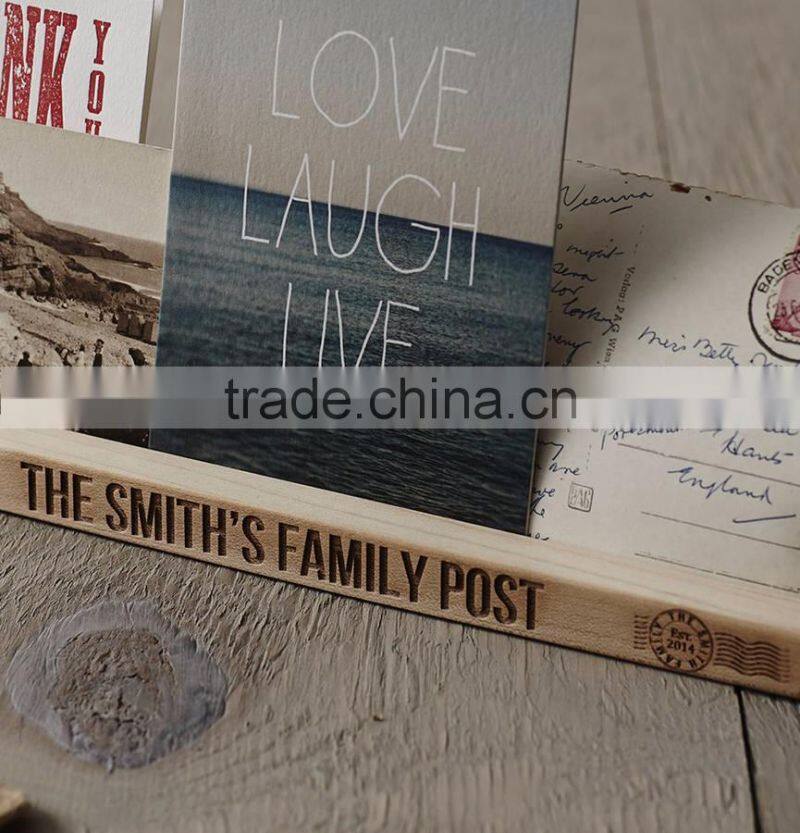 Solid wood Poster Rack Wooden Customer Design Photo Insert Stand Gift to Parents