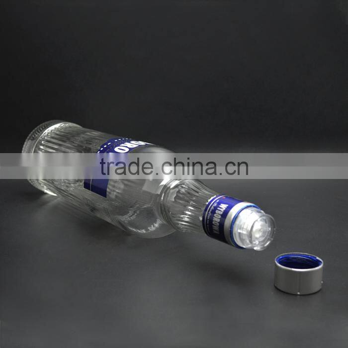 Hot sale high quality vodka glass bottle liquor spirit bottle