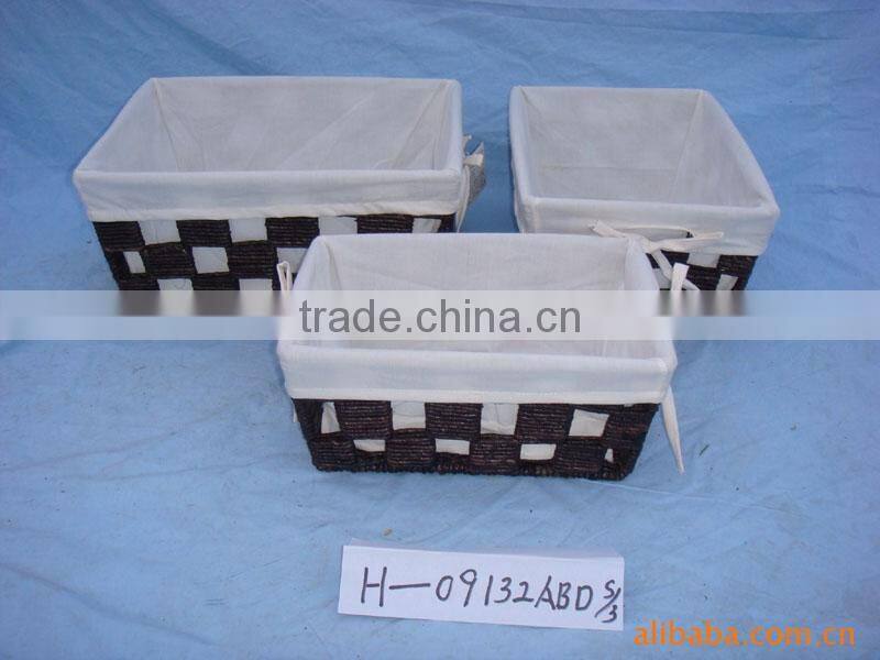 linyi wholesale sea grass basket maize mose basket