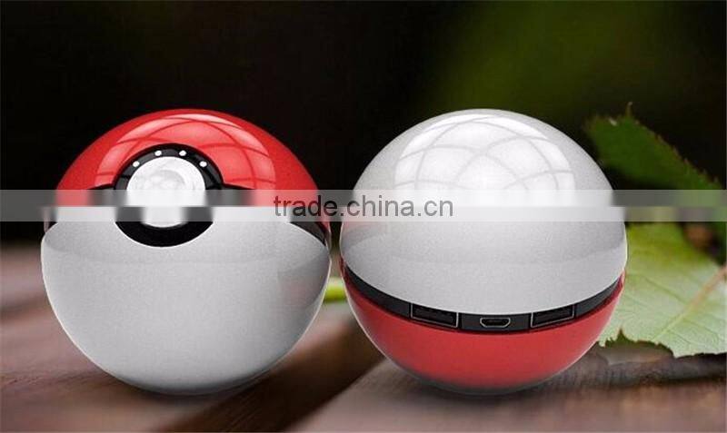 New Arrival For Pokemon Go Game Cosplay Power Bank 12000 mAh Pokeball Mobile Charger