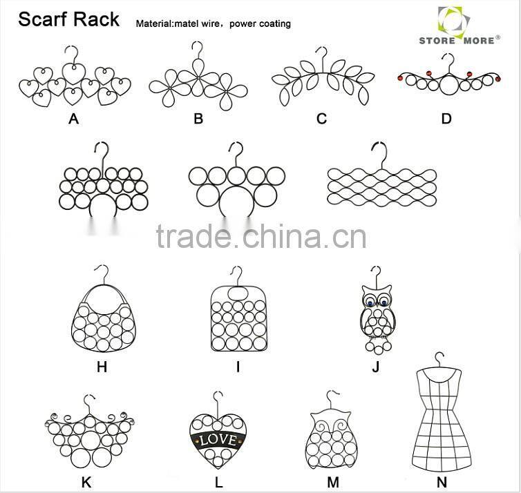 One big circle Scarf/Tie Hanger, closet organizer