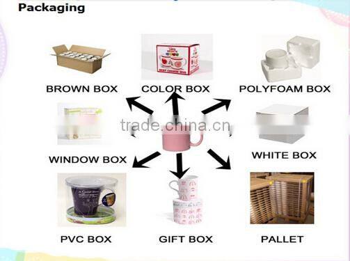 Haonai 400ml and 250ml ceramic coffee cup and saucer sets