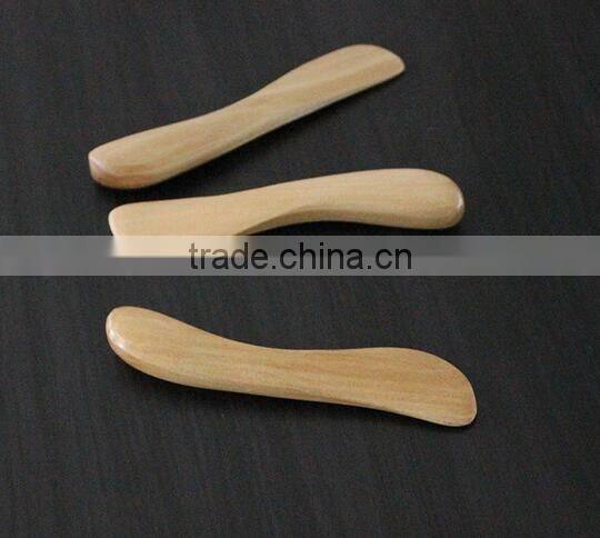 CY194 Wooden Mask Knife Butter Knife Marmalade Knife Dinner Knives Eco-friendly Tabeware with Thick Handle