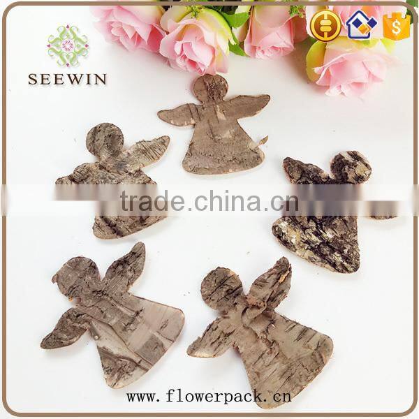 Angel series of natural flowered bark engraving