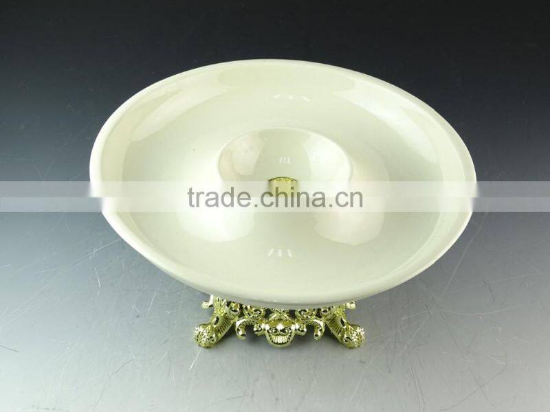wholesale porcelain fruit plate, cheap porcelain cake stand in stock